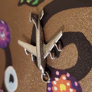 Vintage Sterling silver airplane charm